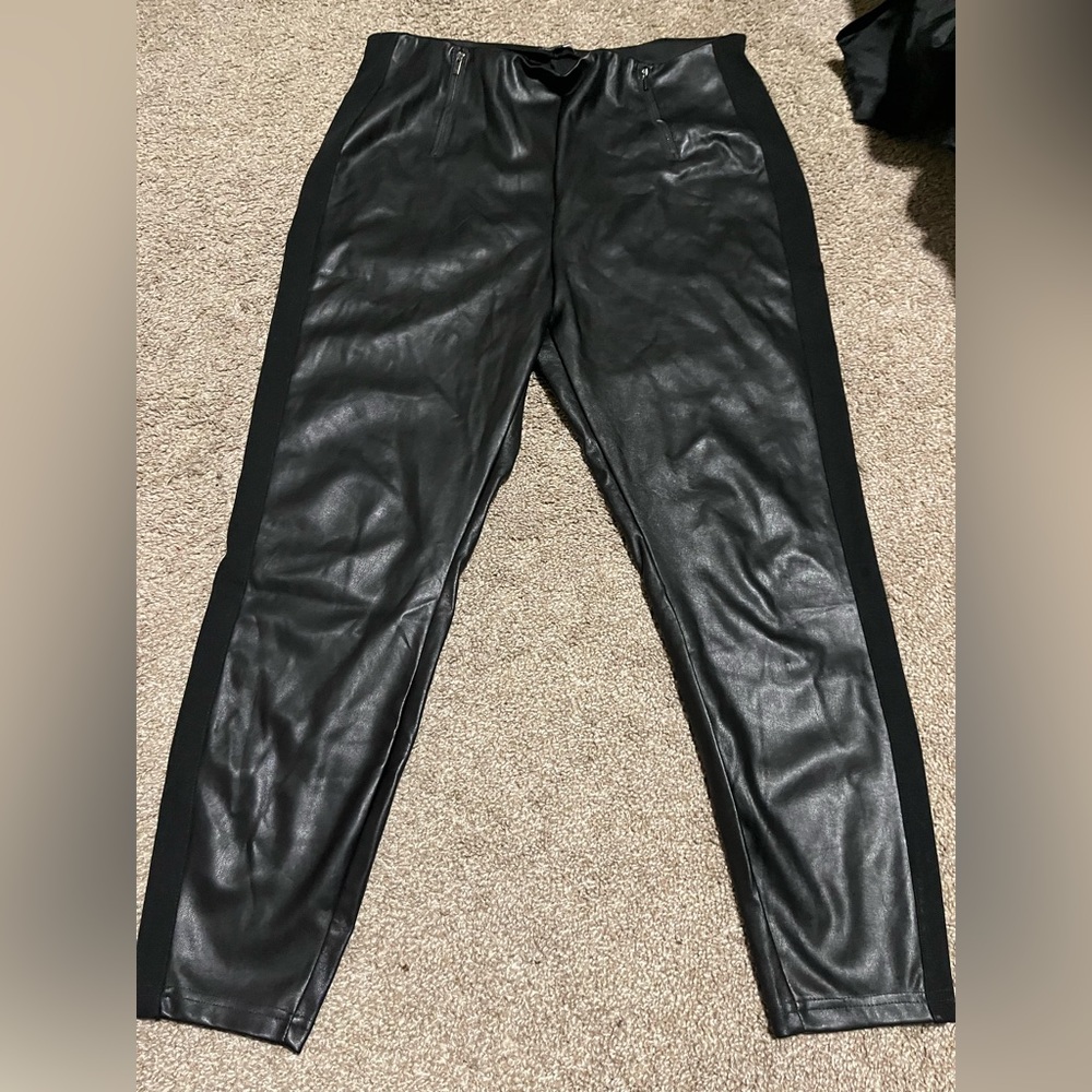Fashion Nova Black Leather Pants